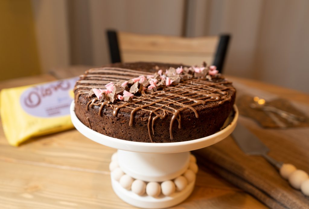 Upside down kirsikkakakku